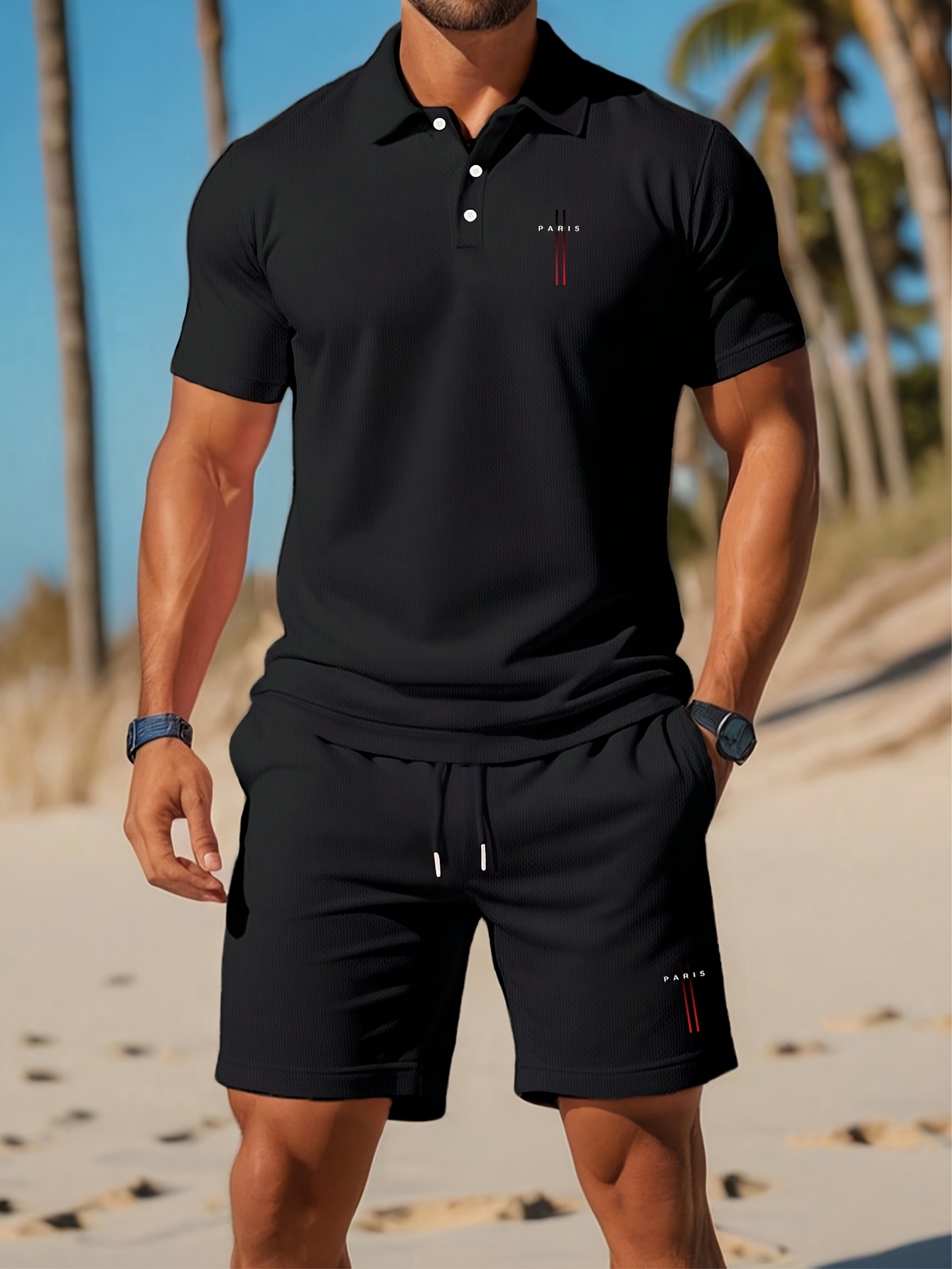 Mens Fashion Ideas - 2026 Summer Men's Polo Shirt Set