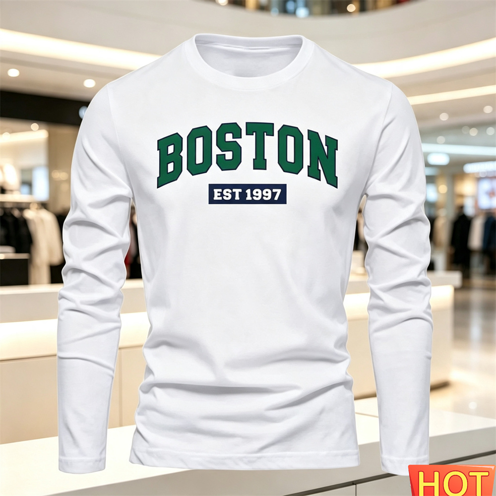 Mens Fashion Ideas - Autumn Summer Men's long sleeved T-shirt