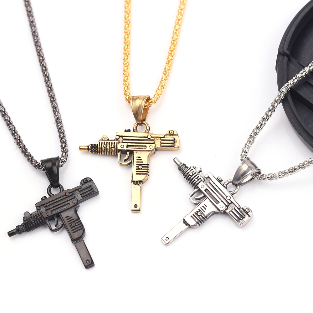 Punk Uzi Pistol Machine Gun Ne - Men'S Fashion Model ulasan dan harga