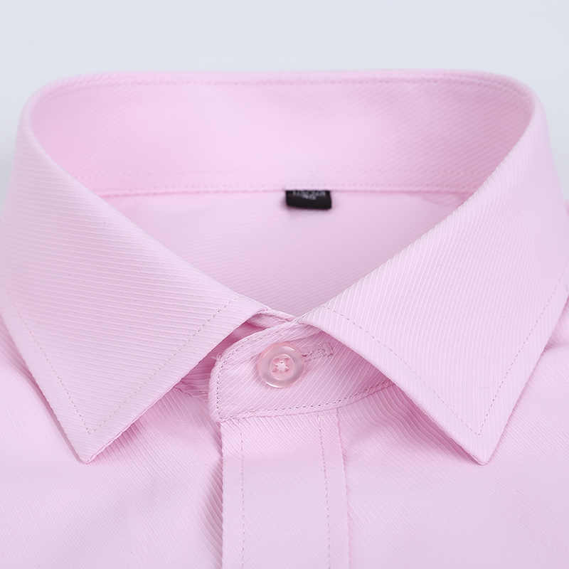 Pink White Blue Twill Men's Fo - Dress Shirt Non-Iron ulasan dan harga