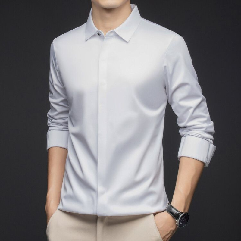 High end Business Men Shirts N - Dress Shirt Non-Iron ulasan dan harga