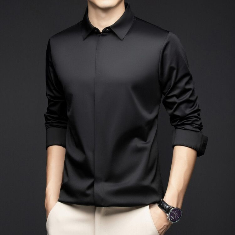 High end Business Men Shirts N - Dress Shirt Non-Iron ulasan dan harga