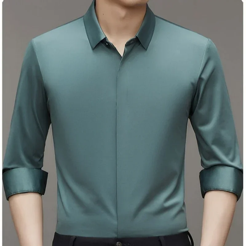 High end Business Men Shirts N - Dress Shirt Non-Iron ulasan dan harga