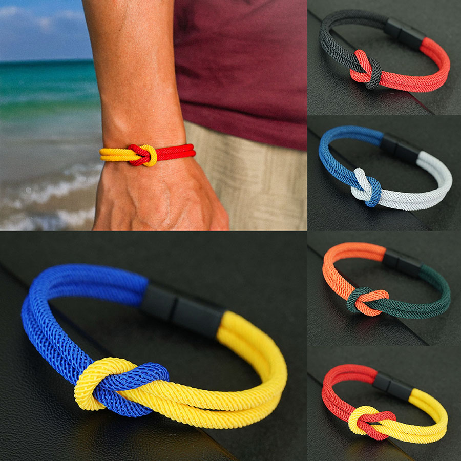 5 Styles Men Rope Bracelet Tru - Milan Men'S Fashion ulasan dan harga
