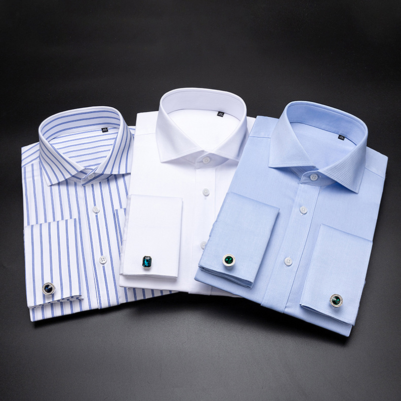 Luxury Windsor Collar Men's Co - Dress Shirt Non-Iron ulasan dan harga