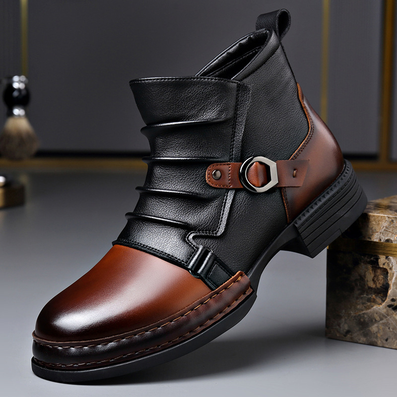 Autumn Winter Retro Ankle Boot - Fashion Men'S Boots ulasan dan harga