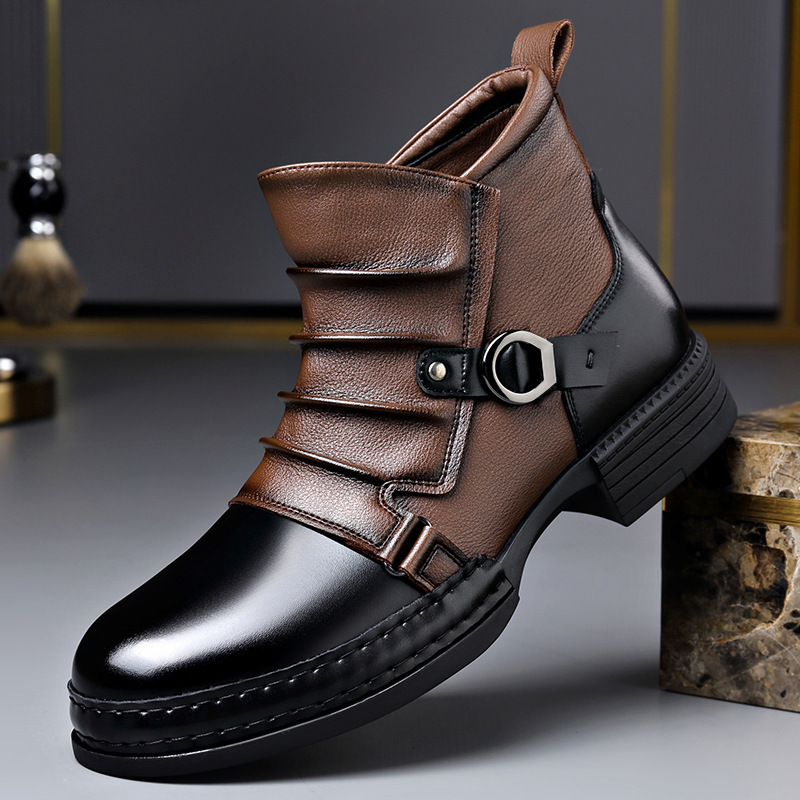 Autumn Winter Retro Ankle Boot - Fashion Men'S Boots ulasan dan harga