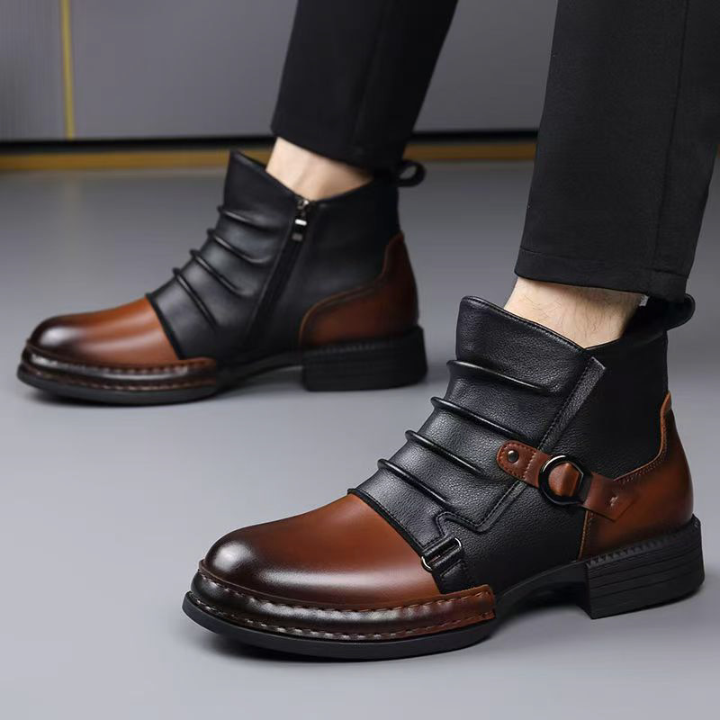 Autumn Winter Retro Ankle Boot - Fashion Men'S Boots ulasan dan harga