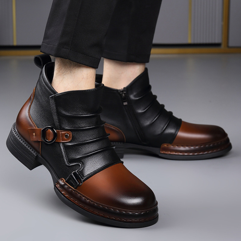 Autumn Winter Retro Ankle Boot - Fashion Men'S Boots ulasan dan harga
