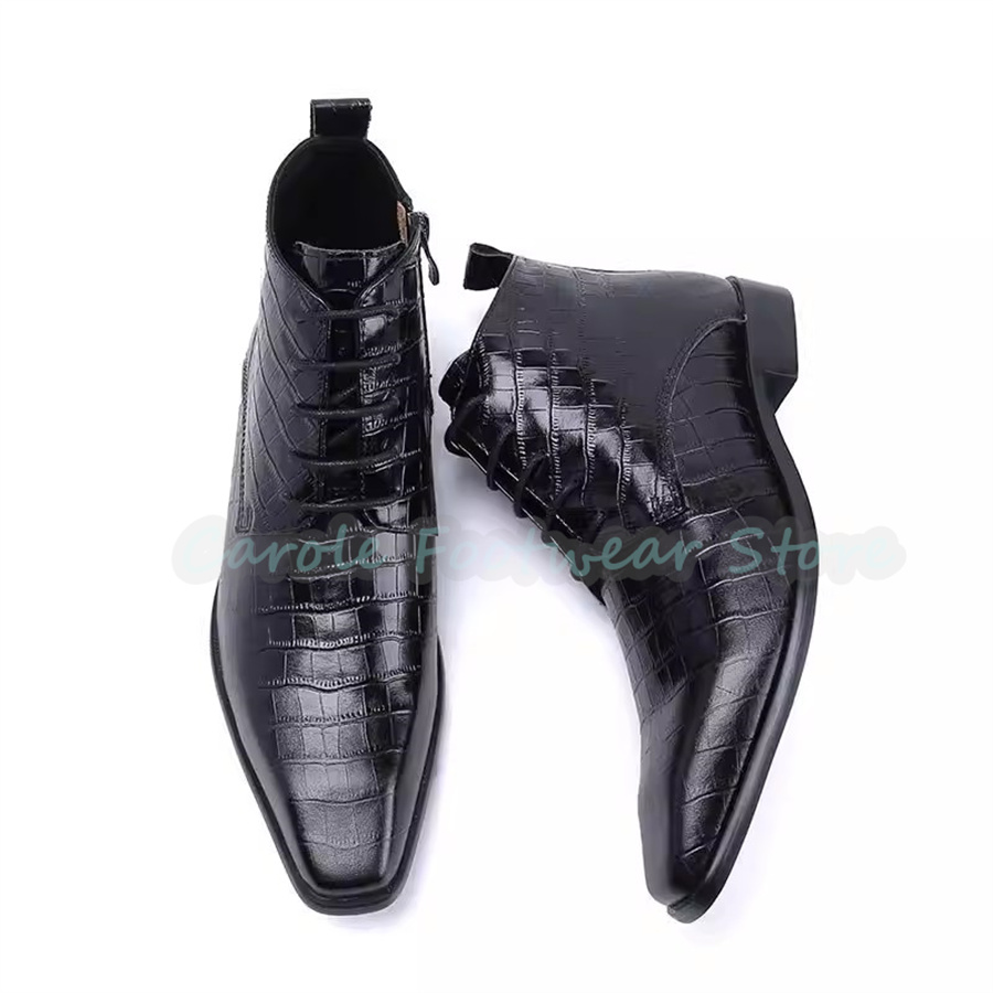Fashion Genuine Leather Ankle  - Mens Fashion Dress Shoes ulasan dan harga