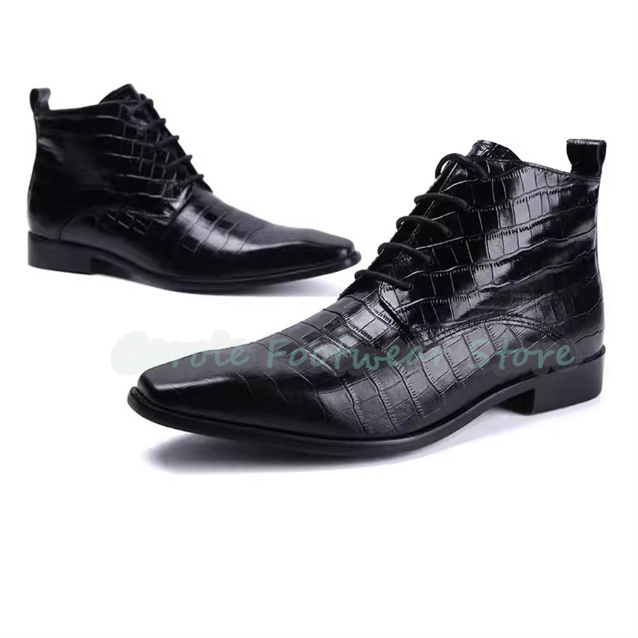 Fashion Genuine Leather Ankle  - Mens Fashion Dress Shoes ulasan dan harga