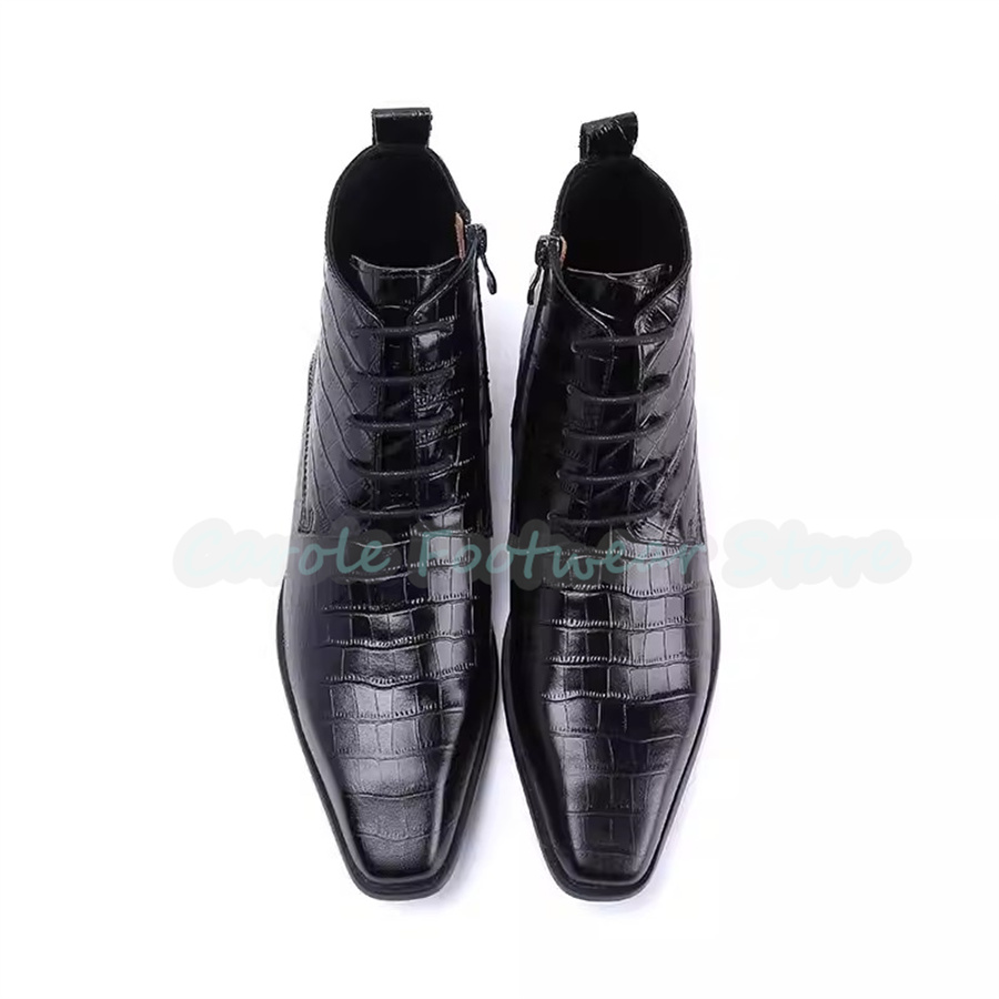 Fashion Genuine Leather Ankle  - Mens Fashion Dress Shoes ulasan dan harga