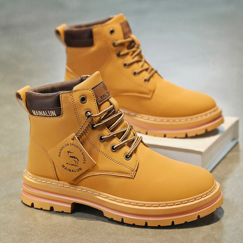 Classic Men High Top Boots Hig - Fashion Men'S Boots ulasan dan harga