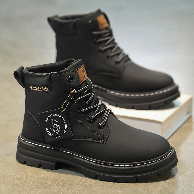 Classic Men High Top Boots Hig - Fashion Men'S Boots ulasan dan harga