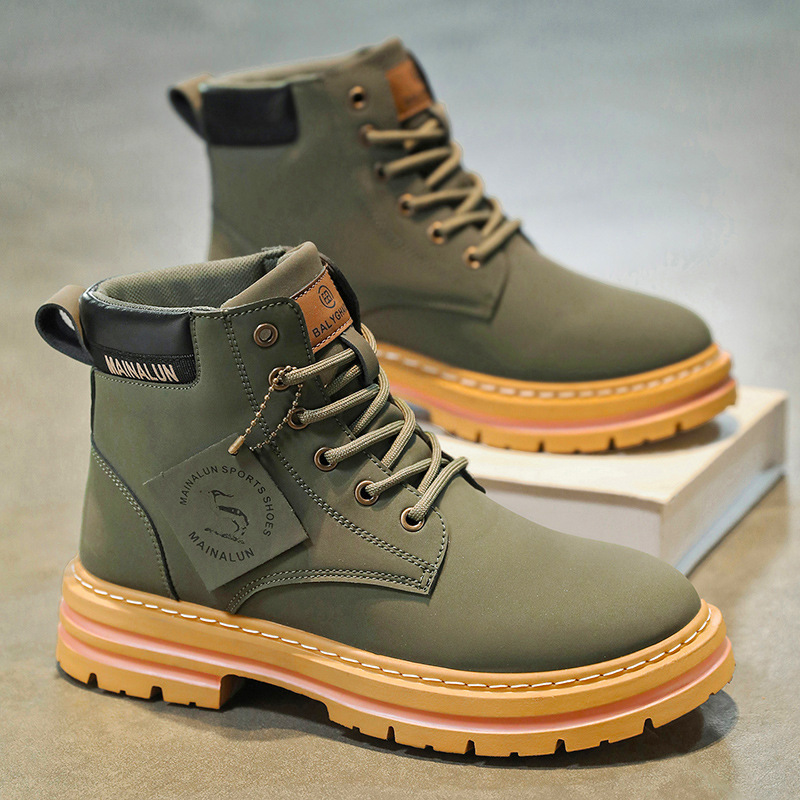 Classic Men High Top Boots Hig - Fashion Men'S Boots ulasan dan harga