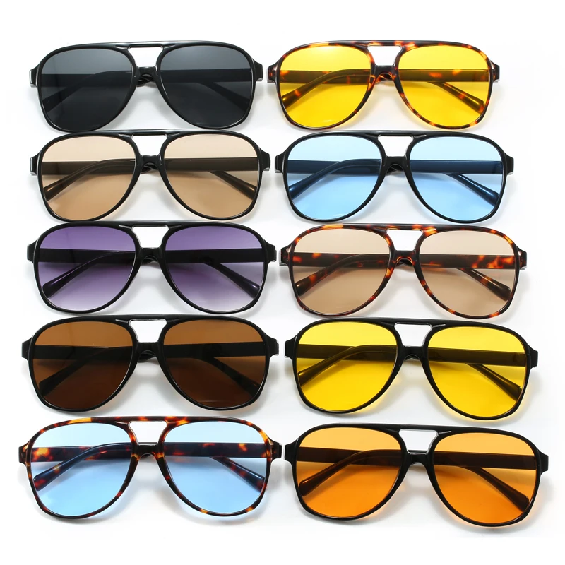 Unisex Fashion Sunglasses UV40 - Men'S Fashion 70S ulasan dan harga