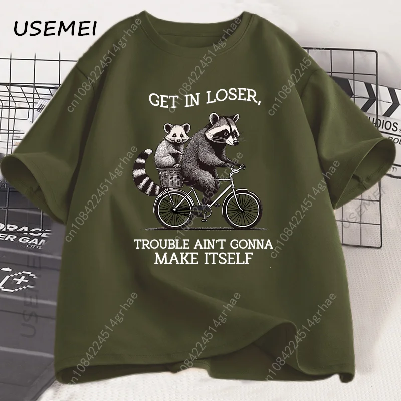 Get in Loser T Shirt Funny Rac - Graphic Tee Oversized ulasan dan harga
