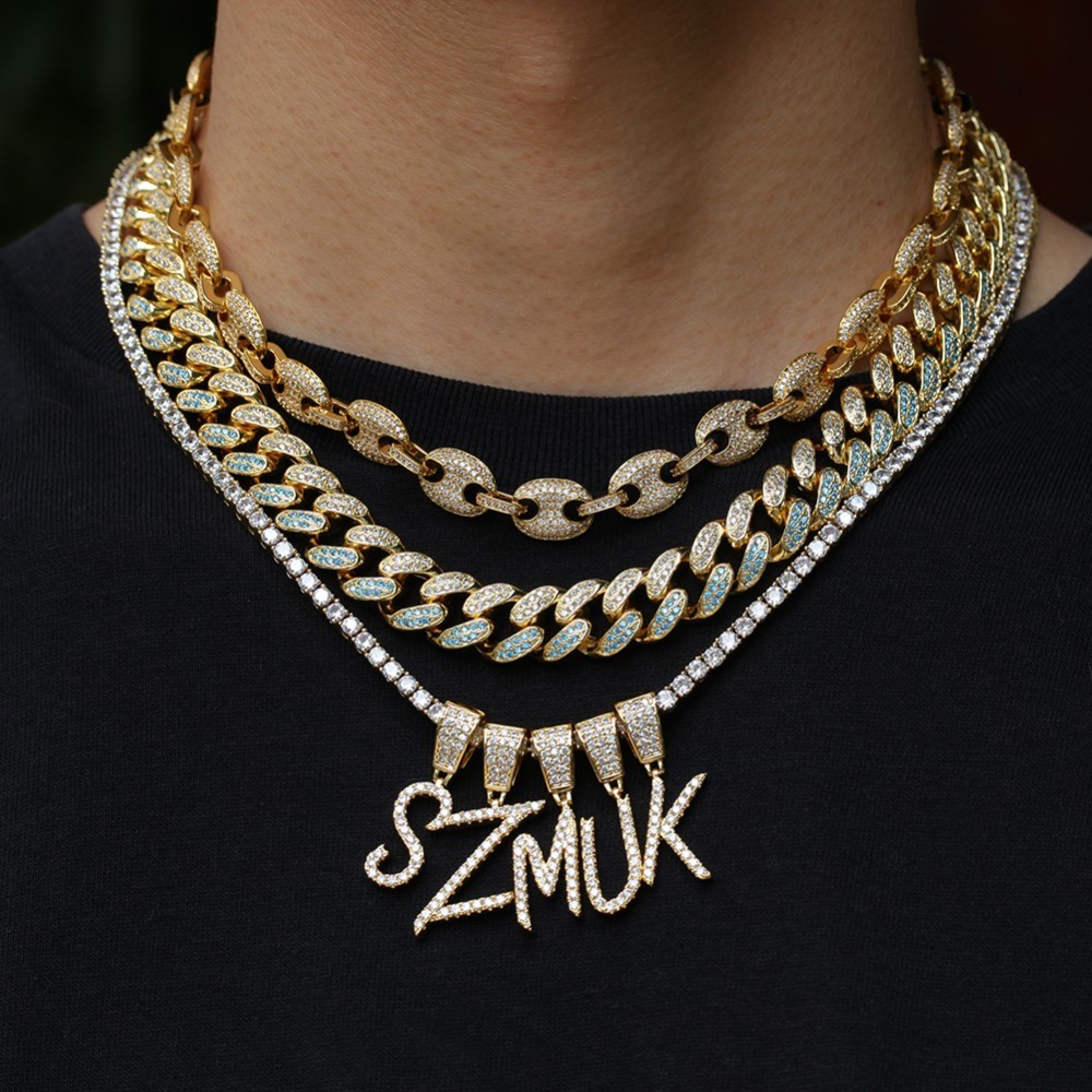 UWIN Name Brush Font Necklace  - Mens Fashion Combination ulasan dan harga