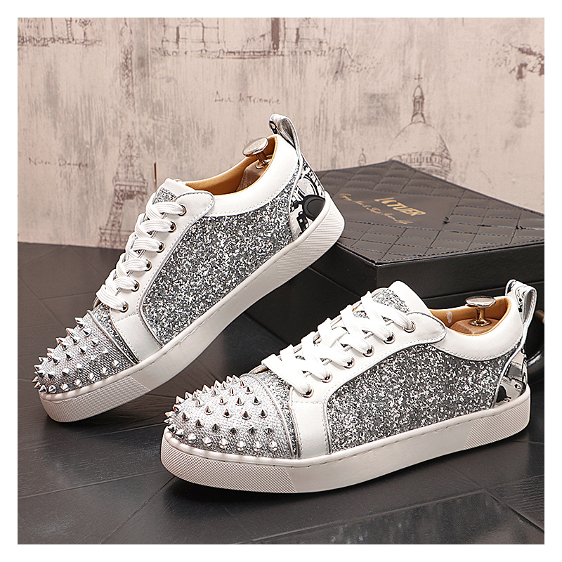 mens luxury fashion silver riv - Mens Fashion Dress Shoes ulasan dan harga