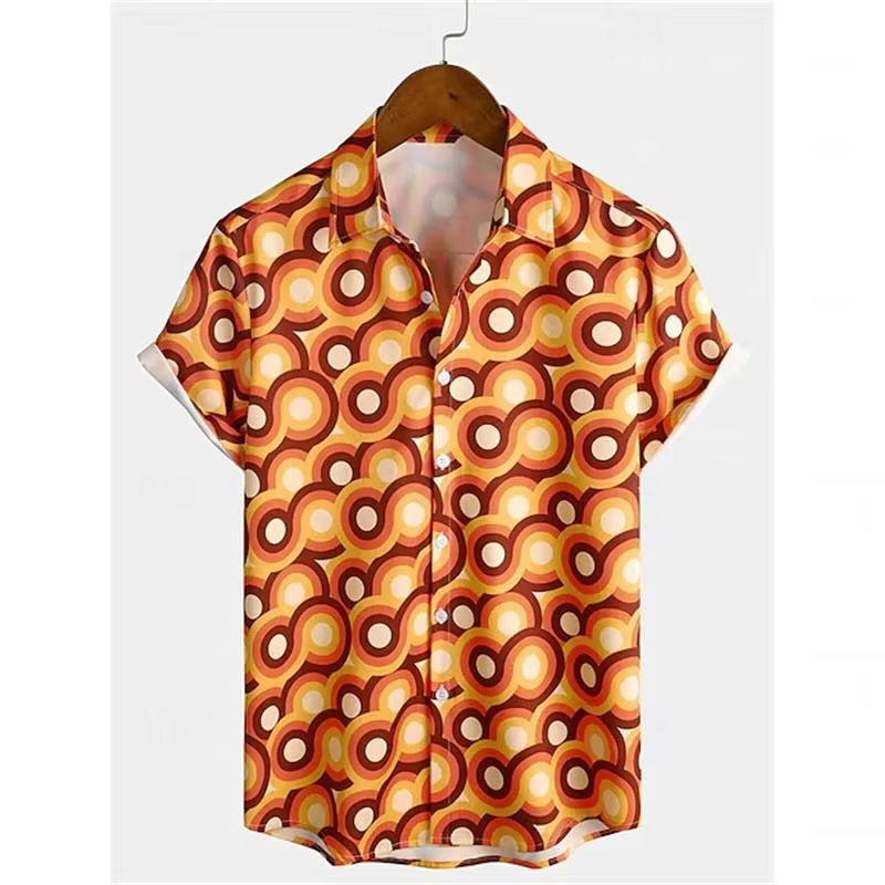 Retro Classic 70s Pattern Prin - Men'S Fashion 70S ulasan dan harga