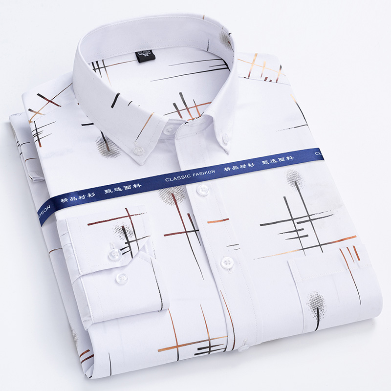 New Plaid Shirts For Men Long  - Dress Shirt Non-Iron ulasan dan harga