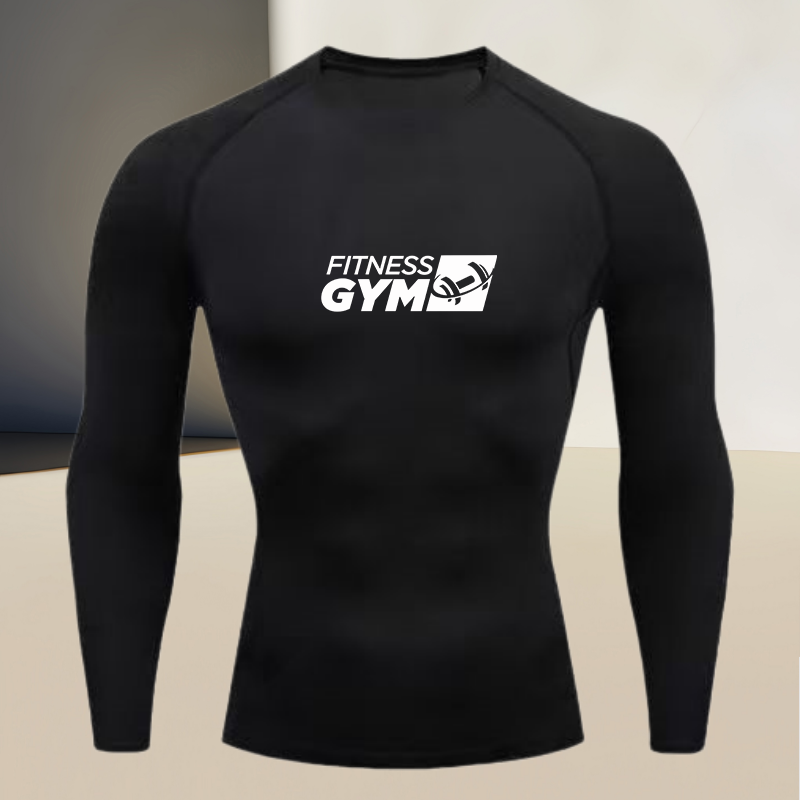 Men's round Neck Long Sleeve G - Compression Shirt Workout ulasan dan harga