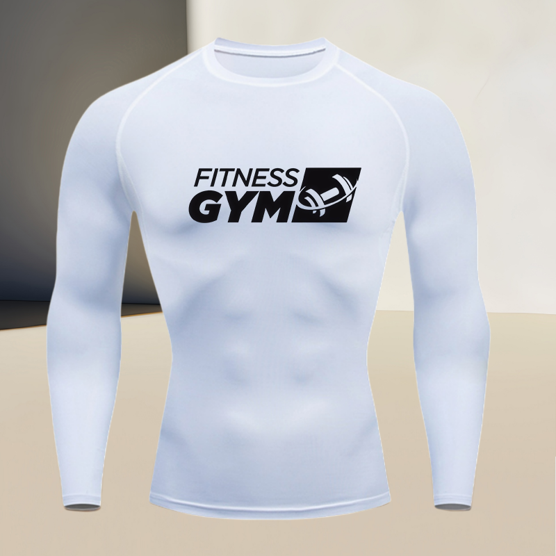 Men's round Neck Long Sleeve G - Compression Shirt Workout ulasan dan harga