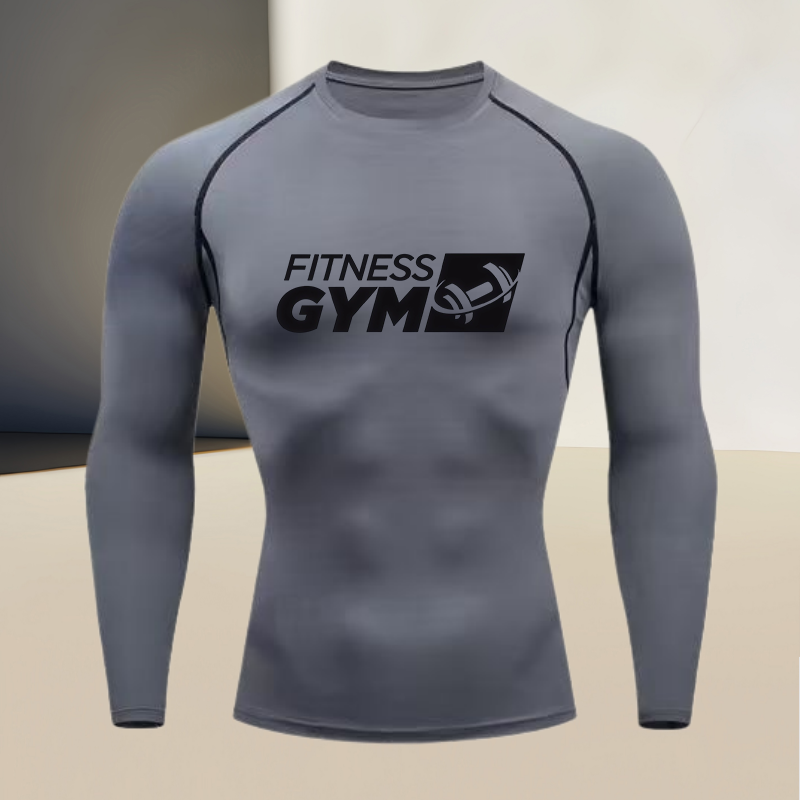 Men's round Neck Long Sleeve G - Compression Shirt Workout ulasan dan harga