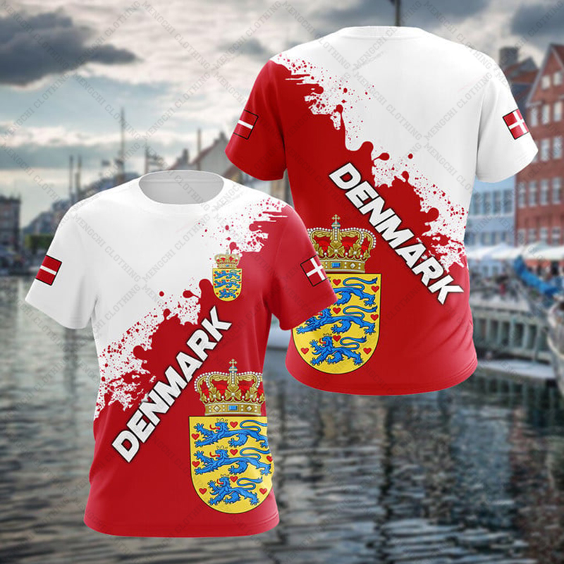 Custom Summer Casual Denmark S - Graphic Tee Oversized ulasan dan harga