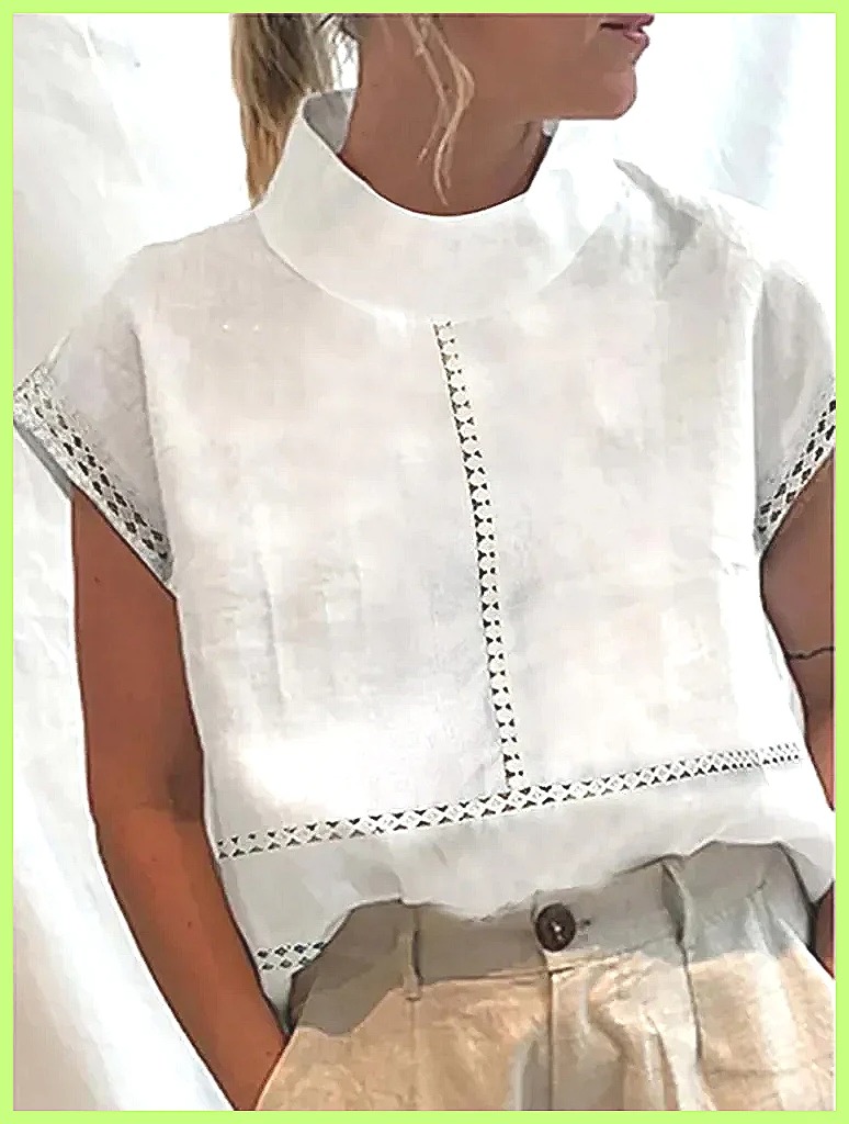 Women's Cotton Linen Pullover  - Linen Shirt Summer ulasan dan harga