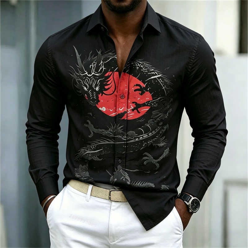 2026 New Men's Shirt White Bla - Men'S Fashion Rules ulasan dan harga