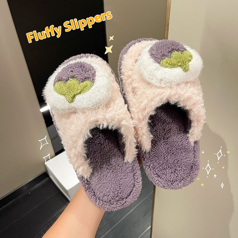 Women fluffy Cotton Slippers W - Men'S Fashion Houses ulasan dan harga