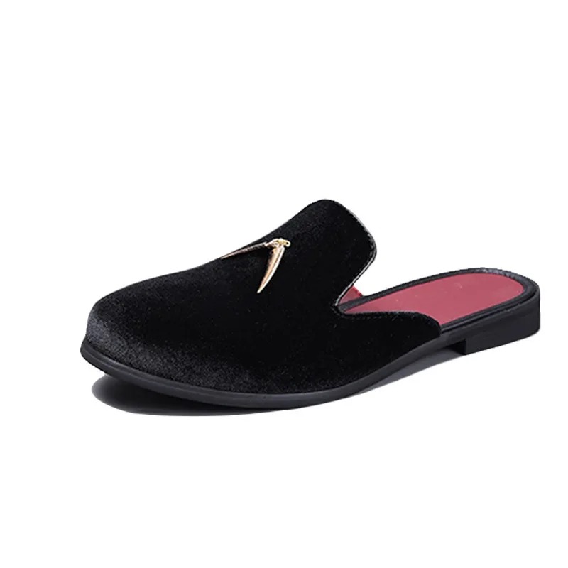 Mens Mules Shoes for Men Flock - Men'S Fashion Loafers Shoes ulasan dan harga
