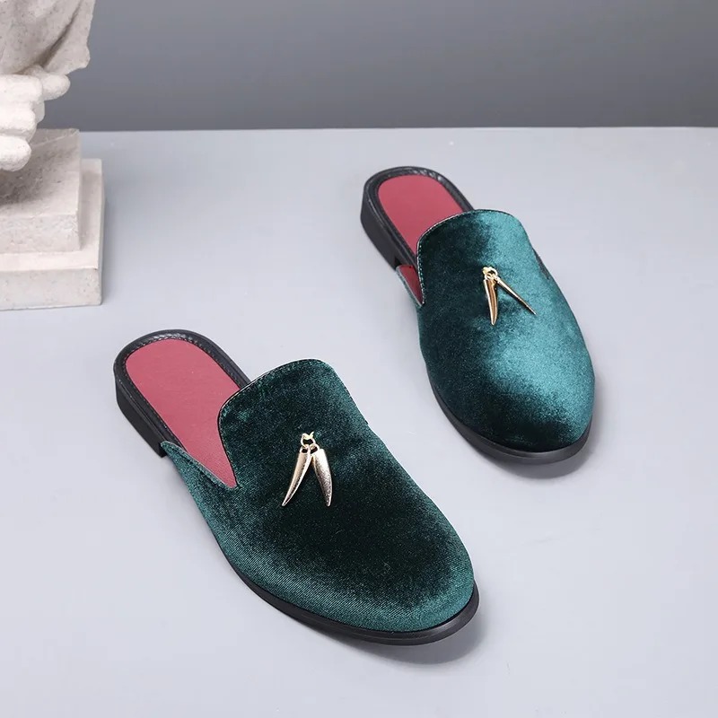 Mens Mules Shoes for Men Flock - Men'S Fashion Loafers Shoes ulasan dan harga