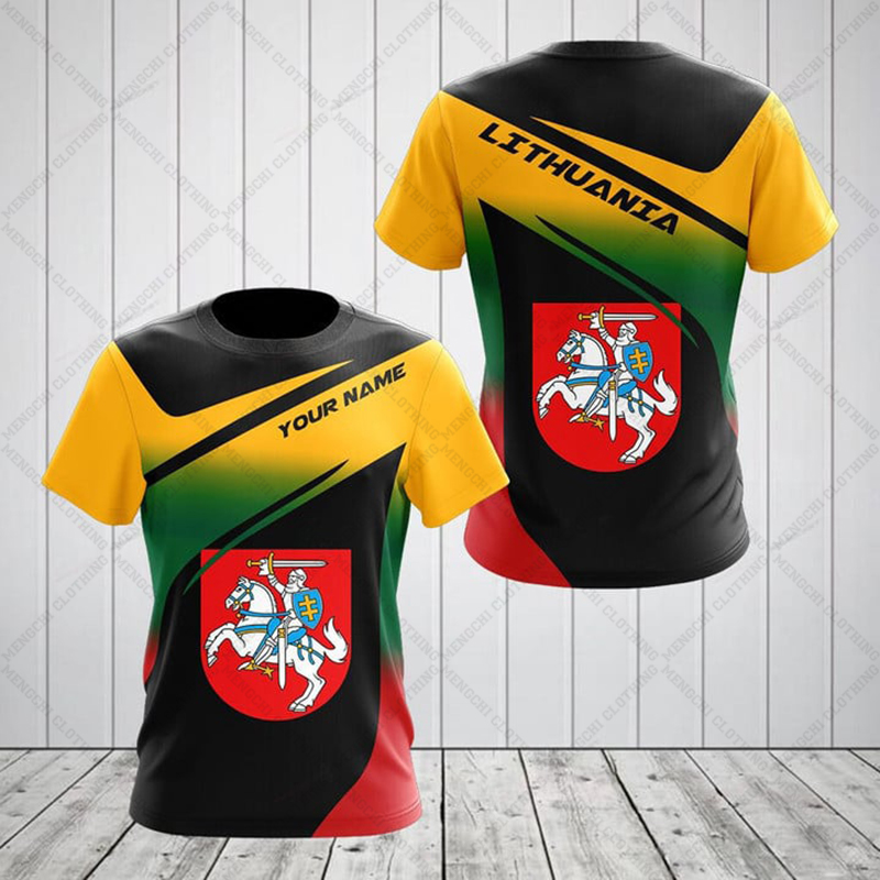 Custom Summer Casual Lithuania - Graphic Tee Oversized ulasan dan harga