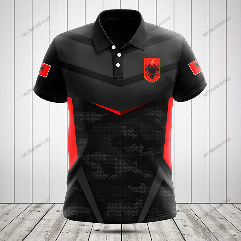 Custom Name Albania Flag Graph - Graphic Tee Oversized ulasan dan harga