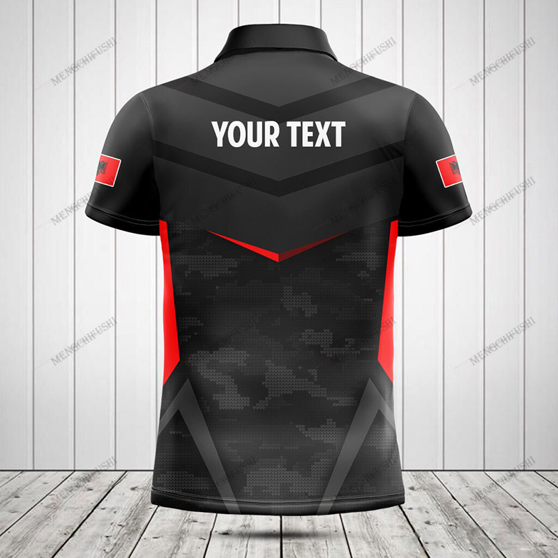 Custom Name Albania Flag Graph - Graphic Tee Oversized ulasan dan harga