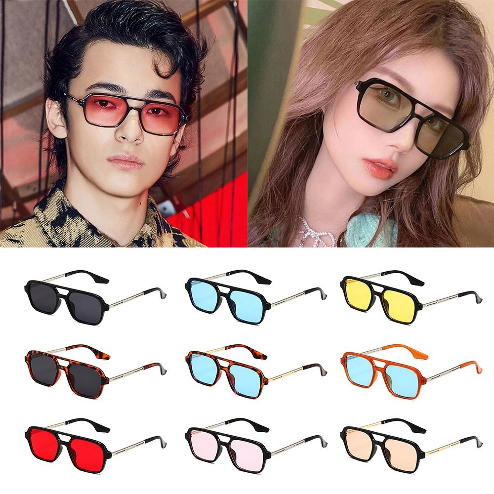 Fashion UV400 Protection Squar - Men'S Fashion 70S ulasan dan harga