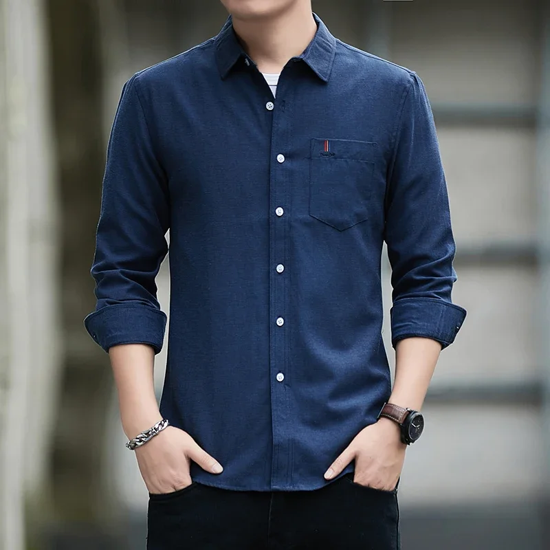 Sports Long Sleeved Jacket Men - Linen Shirt Summer ulasan dan harga