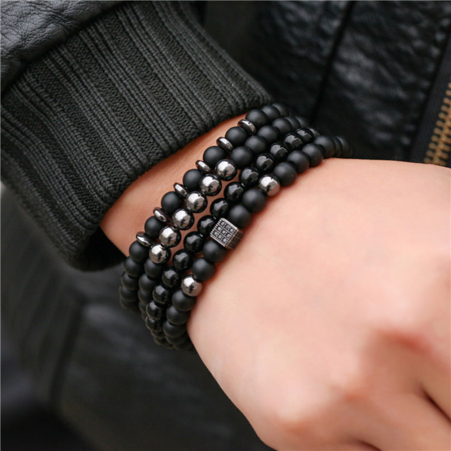 Premium Bracelet Set Men Natur - Mens Fashion Combination ulasan dan harga