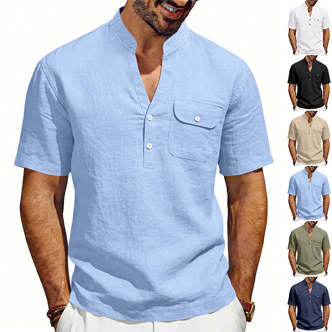 Cross-border summer linen loos - Linen Shirt Summer ulasan dan harga