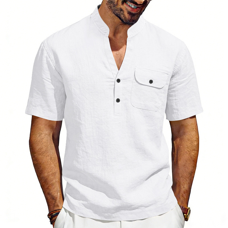 Cross-border summer linen loos - Linen Shirt Summer ulasan dan harga