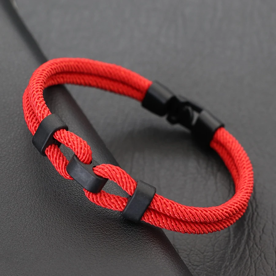 Novel Mens Lucky Red Rope Brac - Milan Men'S Fashion ulasan dan harga
