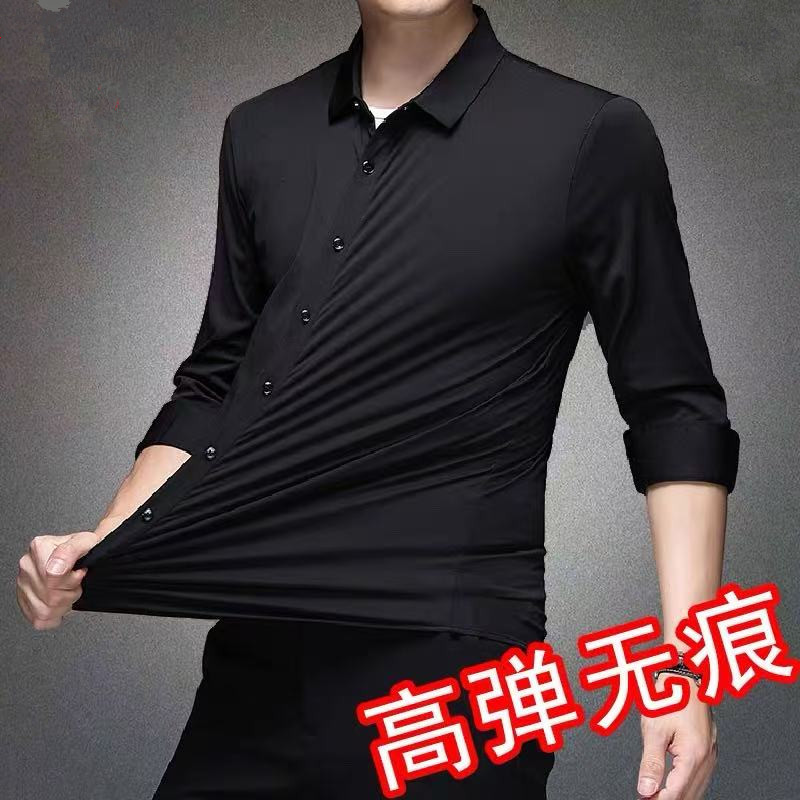 High Elasticity Men's Dress Sh - Dress Shirt Non-Iron ulasan dan harga