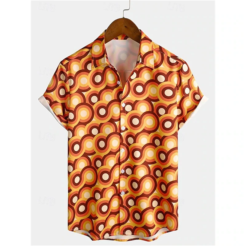 Retro Classic 70s Pattern Prin - Men'S Fashion 70S ulasan dan harga
