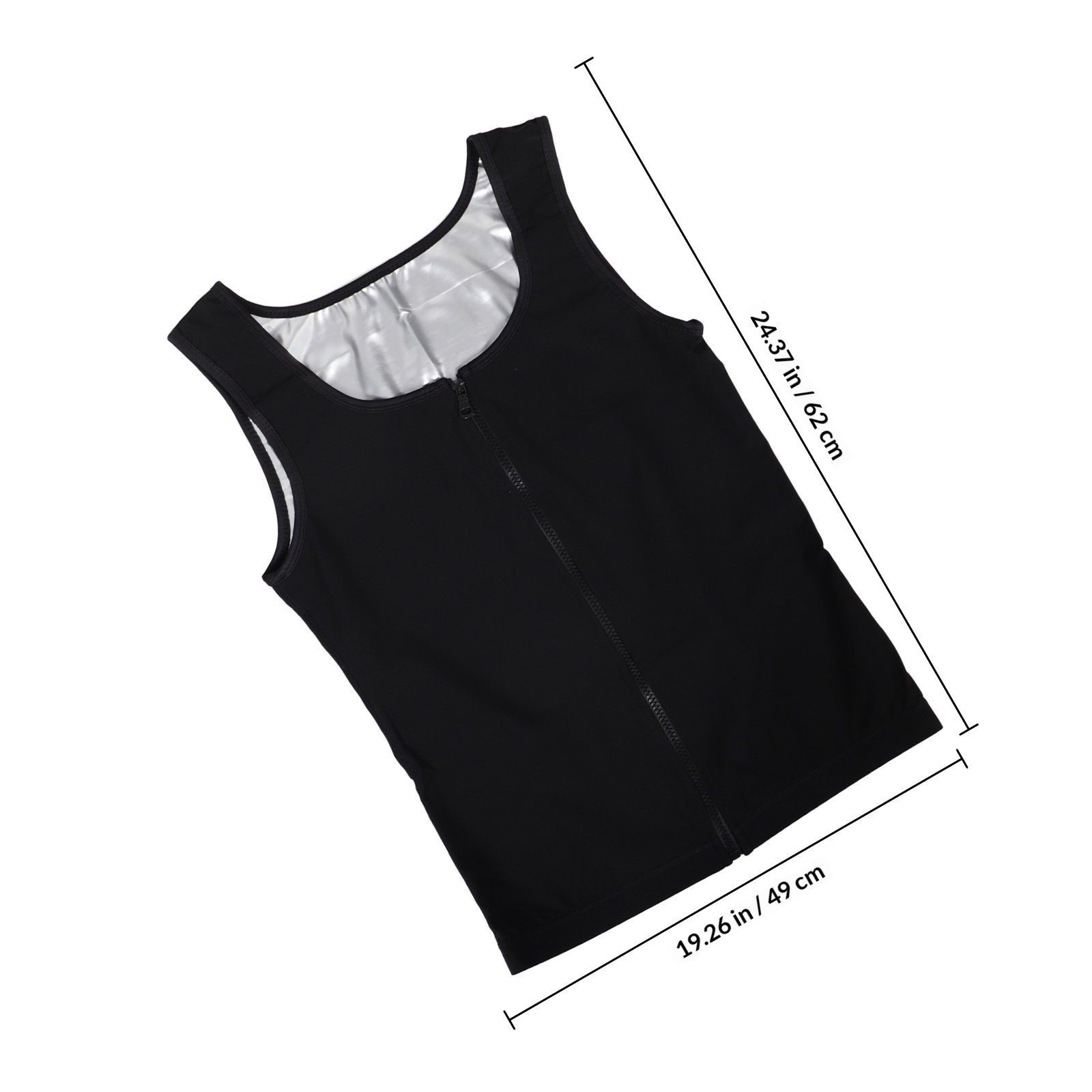 Men Compression Sweat Vest Zip - Compression Shirt Workout ulasan dan harga