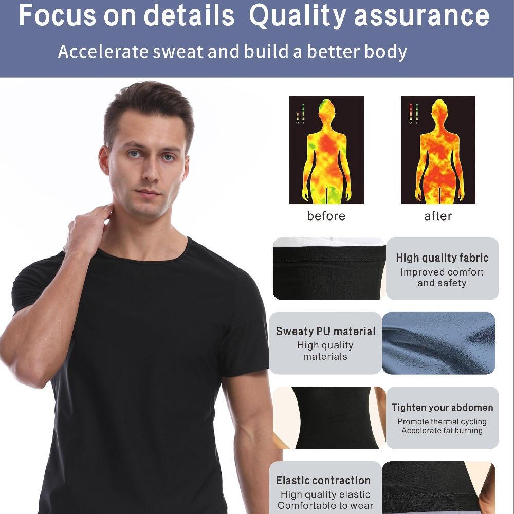 1PC Compression Sauna Shirt fo - Compression Shirt Workout ulasan dan harga
