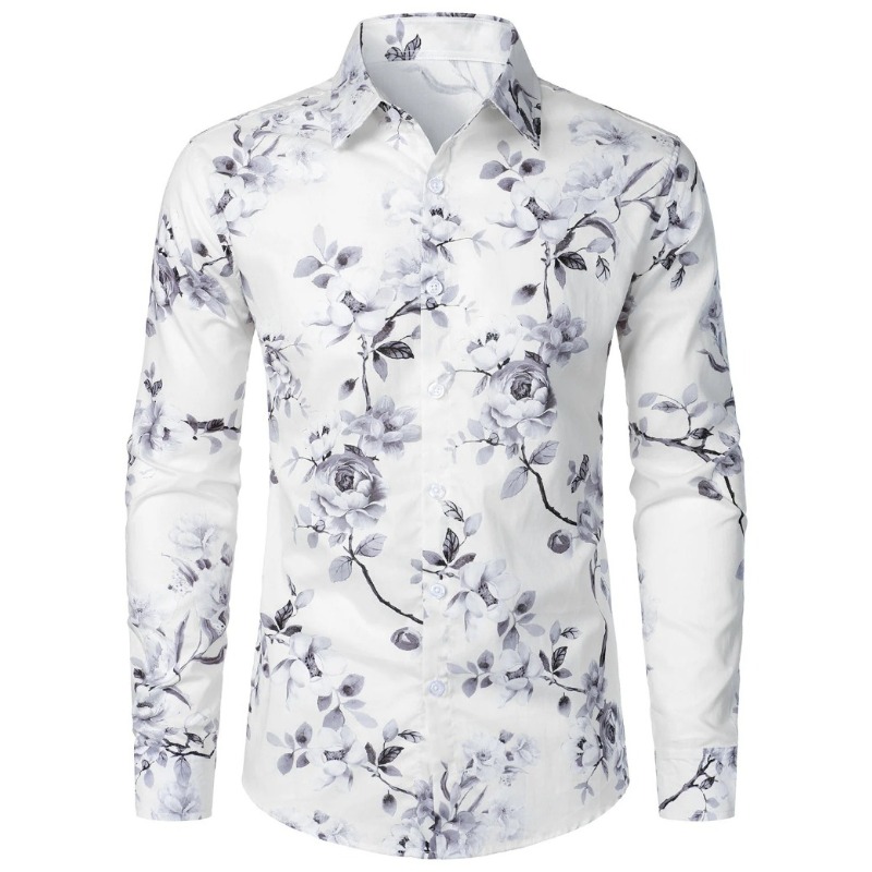 Men Retro 70s Hippie Floral Pr - Men'S Fashion 70S ulasan dan harga