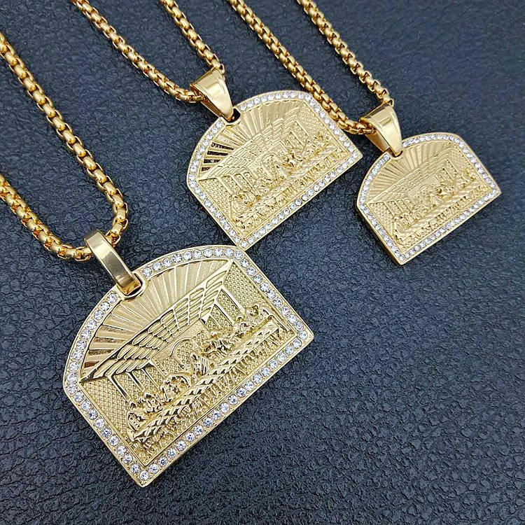 Hip Hop Last Dinner Pendant Ne - Fashion Men Vogue ulasan dan harga