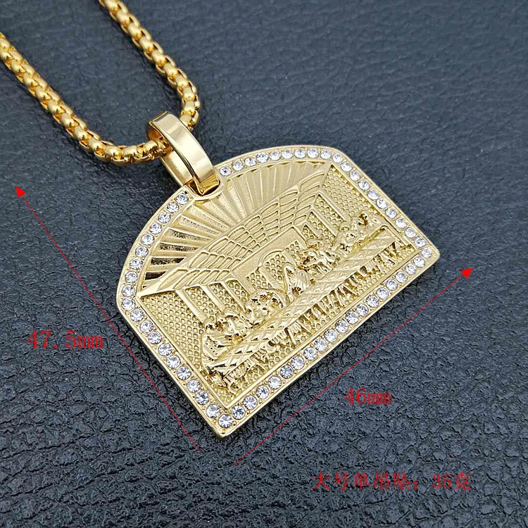Hip Hop Last Dinner Pendant Ne - Fashion Men Vogue ulasan dan harga